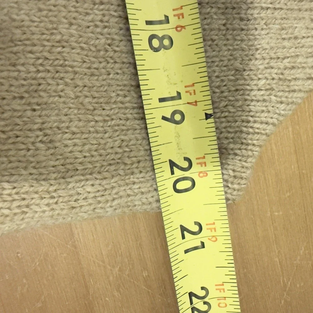 Robert Bruce Men's Vintage Tan Wool Blend Button Sweater Vest Size Medium